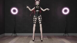 0221 -【R18-MMD】Demon Slayer nezuko - Pink Cat