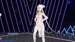 0241 -【R18-MMD】Genshin Impact 原神 Raiden Shogun + Ningguang + Ganyu - Wave