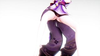 0233 -【R18-MMD】Genshin Impact 原神 Raiden Shogun 雷电将军 - Abracadabra