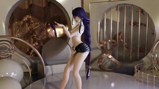 0228 -【R18-MMD】Genshin Impact 原神 Raiden Shogun 雷电将军 - Miniskirt