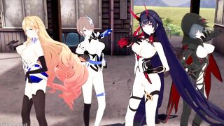 0409 -【R18-MMD】Honkai Impact 3rd 崩坏三 four Thicc valkyrie