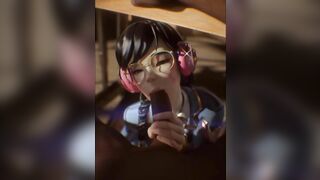 3D Hentai: Dva Schoolgirl Uniform Fuck Compilation Overwatch Uncensored Hentai