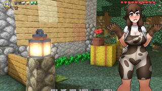 Minecraft Horny Craft - Part 2 - Hot CowGirl Make Ahegao And Strip By LoveSkySanHentai