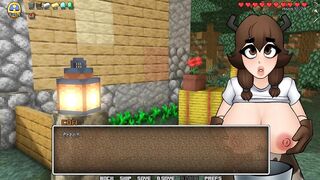 Minecraft Horny Craft - Part 2 - Hot CowGirl Make Ahegao And Strip By LoveSkySanHentai