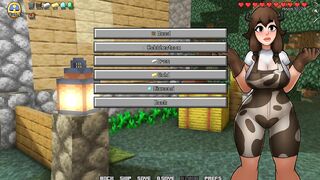 Minecraft Horny Craft - Part 2 - Hot CowGirl Make Ahegao And Strip By LoveSkySanHentai