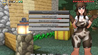 Minecraft Horny Craft - Part 2 - Hot CowGirl Make Ahegao And Strip By LoveSkySanHentai