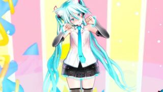 【MMD】Hatsune Miku V2 with Shredding Geigers cat【R-18】