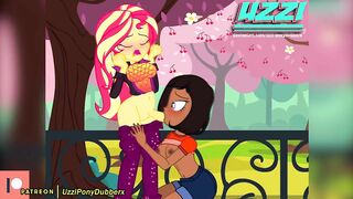 Sunset Shimmer Futa & Tzalanti in the Park Equestria Girls