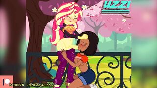 Sunset Shimmer Futa & Tzalanti in the Park Equestria Girls