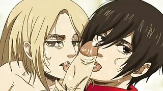 Mikasa Ackerman x Annie Leonhart  || Hentai Images HD ||