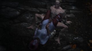 Historia and the horny stanger - skyrim 3d hentai