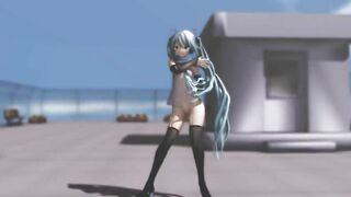 【MMD】Criminal Miku v2 - Cake by the Ocean【R-18】