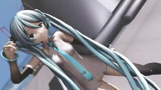 【MMD】Criminal Miku v2 - Cake by the Ocean【R-18】