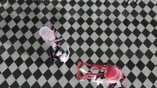 【MMD】Jiangfu & Umikaze - Suspicious Dark Demon【R-18】