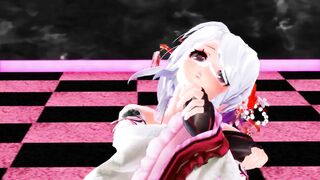 【MMD】TDA type modified Haku - PiNK CAT【R-18】