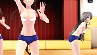 【MMD】Kimagure Mercy with Yamato & Kongo sisters【R-18】