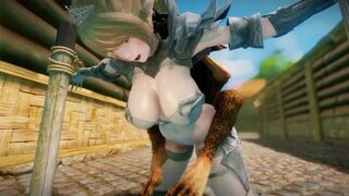 Big Breasts Elf Mama Fucked by Goblin Surrender Service Seeding Sex 3D Hentai NSFW NTR Part 2