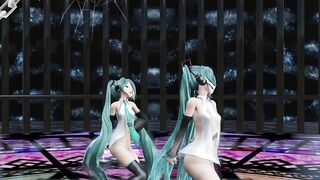 【MMD】Old & new Miku Romeo & Cinderella【R-18】