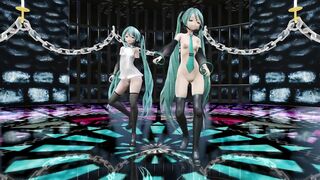 【MMD】Old & new Miku Romeo & Cinderella【R-18】