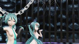 【MMD】Old & new Miku Romeo & Cinderella【R-18】