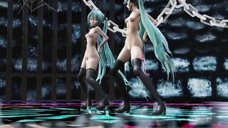 【MMD】Old & new Miku Romeo & Cinderella【R-18】