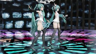 【MMD】Old & new Miku Romeo & Cinderella【R-18】