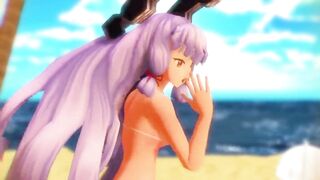 【MMD】Sheer bikini Murakumo - Lamb【R-18】