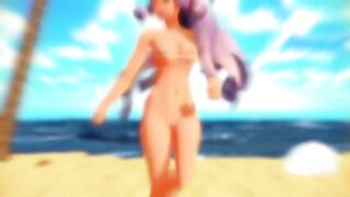 【MMD】Sheer bikini Murakumo - Lamb【R-18】