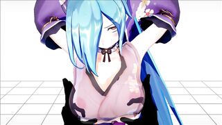 乳首をいじられるだけ　MMD