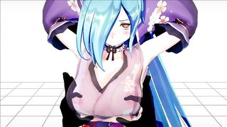 乳首をいじられるだけ　MMD