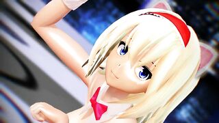 【MMD】PINK CAT Alice【R-18】