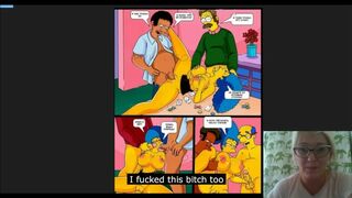 The Simpsons subtitles Симсоны Групповуха Покер Gangbang Poker