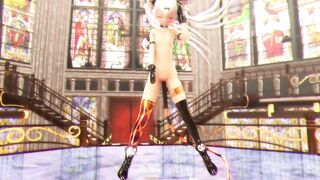 【MMD】Donut Hole with Alice [Upd1-Nopan-Add tail]【R-18】