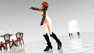 【MMD】Gokurakujoudo Meiko Futanari【R-18】