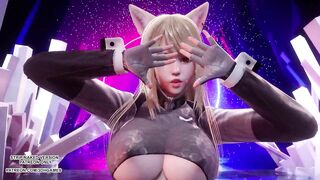 [MMD] (G)I-DLE - TOMBOY Hot Kpop Dance Ahri Akali Evelynn Kaisa League of Legends KDA