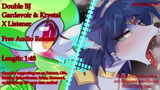 Double BJ | Gardevoir x Krystal Fox x Listener (Erotic Furry Threesome Audio)