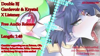 Double BJ | Gardevoir x Krystal Fox x Listener (Erotic Furry Threesome Audio)