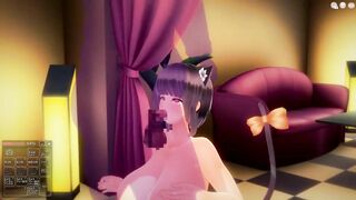 [3D HENTAI]キャットガールのご奉仕