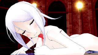 【SEX-MMD】Sea breeze magic circle Futanari masturbation【No sound】【R-18】