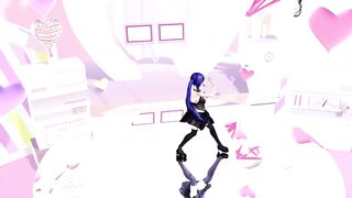 HENTAI UNDRESS NUDE GLASSES GIRL VIRTUAL YOUTUBER 神楽すず BLUE HAIR COLOR EDIT SMIXIX