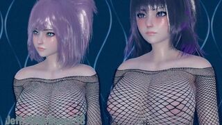 【MMD R-18 SEX DANCE】naughty asses sweet delicious pleasure sweet intense pleasure juicy asses