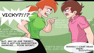 The Fairly OddParents - Adult Timmy and vicky fight turns into sex Stepbrother fucks his stepsister