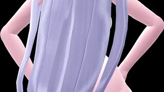 【MMD】Bubble Butt Long-haired Rems hip shaking【R-18】