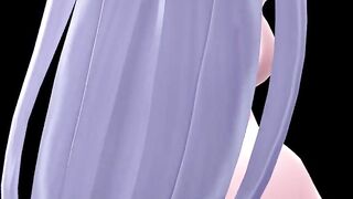 【MMD】Bubble Butt Long-haired Rems hip shaking【R-18】