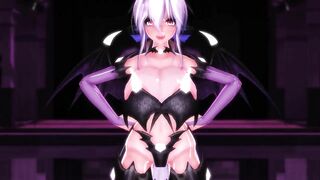 【MMD】Pretend to dance with huge breasts succubus【R-18】