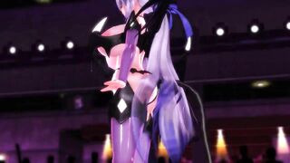 【MMD】Pretend to dance with huge breasts succubus【R-18】