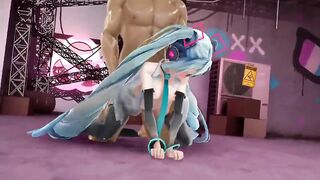 Hatsune Miku Fucked like a slut 【Hentai 3D】