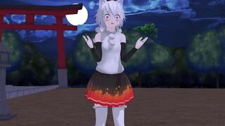 【MMD】Tachishon Momiji (Pissing)【R-18】