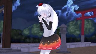 【MMD】Tachishon Momiji (Pissing)【R-18】