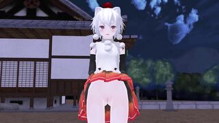 【MMD】Tachishon Momiji (Pissing)【R-18】